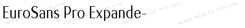 EuroSans Pro Expande字体转换